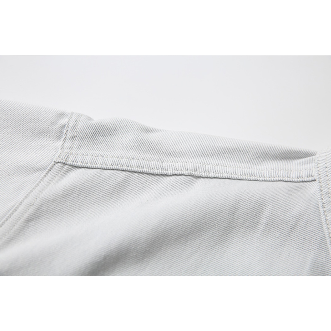 ダメージ　デニム　シャツジャケット　N1095