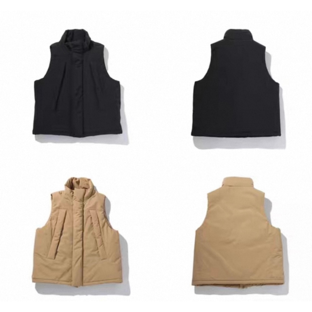 ソロナ　パテッドスタンドカラー　ベスト　N928