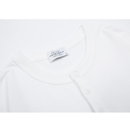 ヘンリーネック　ロングスリーブ　Tシャツ　N102