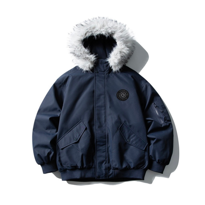 ホワイトダウン　保温ライナー　ファーフード　ジャケット　N899