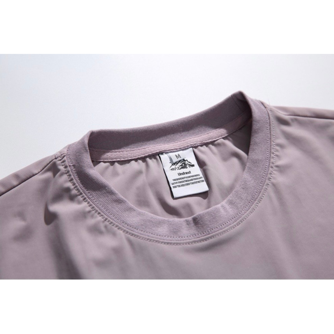 ストレッチナイロン　サイドジップポケット　Tシャツ　N1425