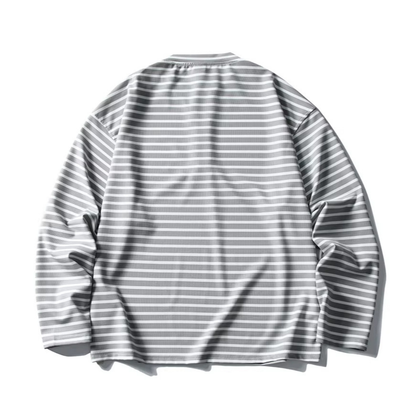 ストレッチナイロン　ヘンリーネック長袖Tシャツ　N1142