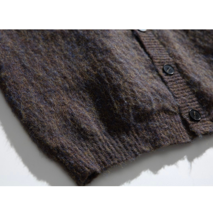 フェードジャガード　ストレッチニット　カーディガン　N883