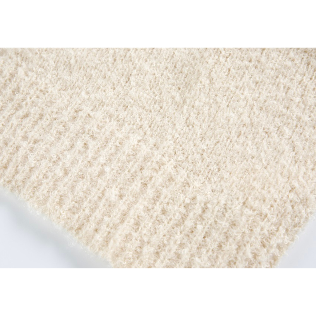 ブークレ　ハーフジップ　ニット　N931