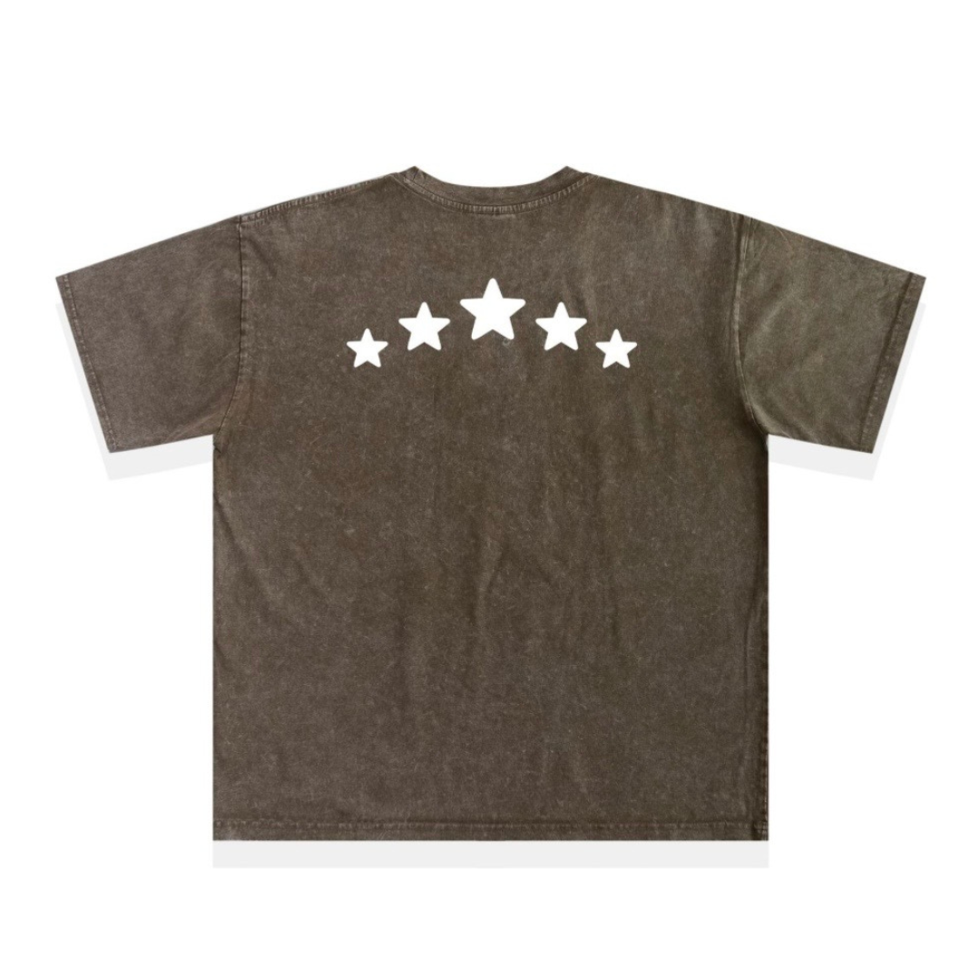 スタープリント　フェードTシャツ　N1444