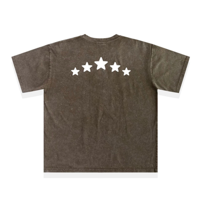 スタープリント　フェードTシャツ　N1444