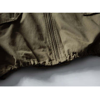 ウォッシュドコットン　スタンドカラー　ジャケット　N1143