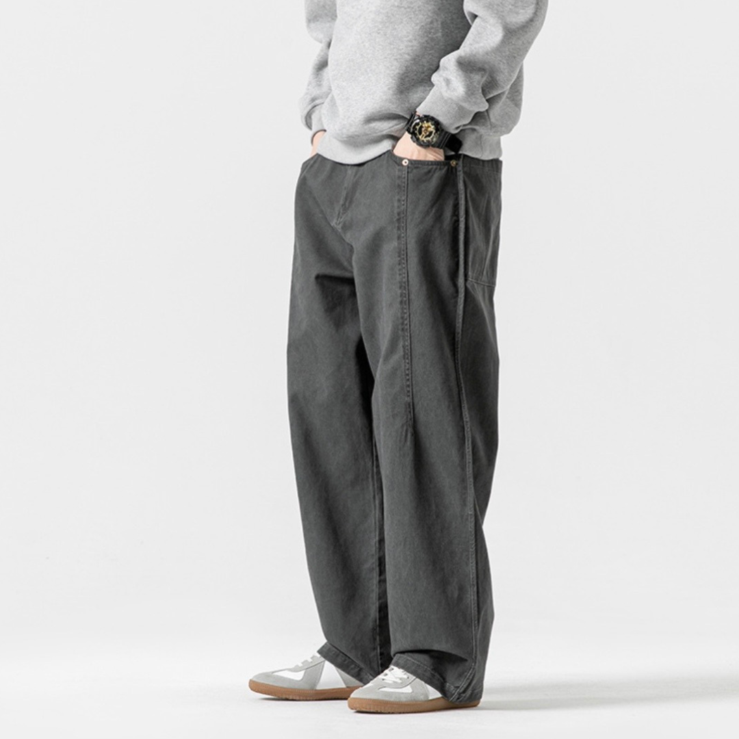 ステッチタック　チノ　ワイドパンツ　N1240