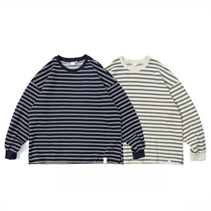 カノコボーダー　ストレッチ　ロングスリーブ　Tシャツ　N107
