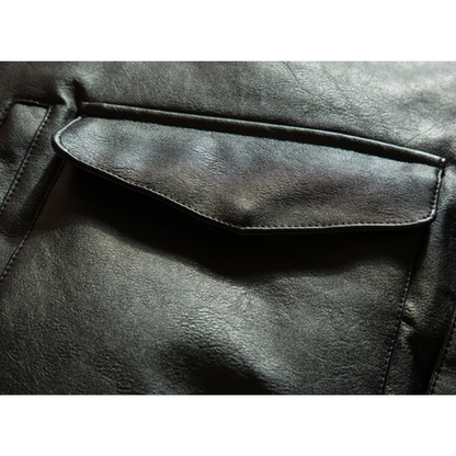 ダウンライナー　PUレザー　フライトジャケット　N816