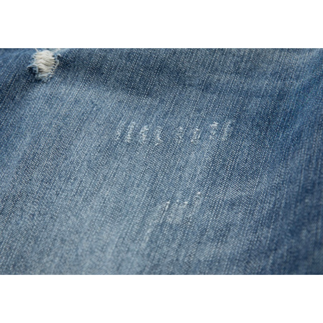 ダメージデニム　ワイド　パンツ　N990