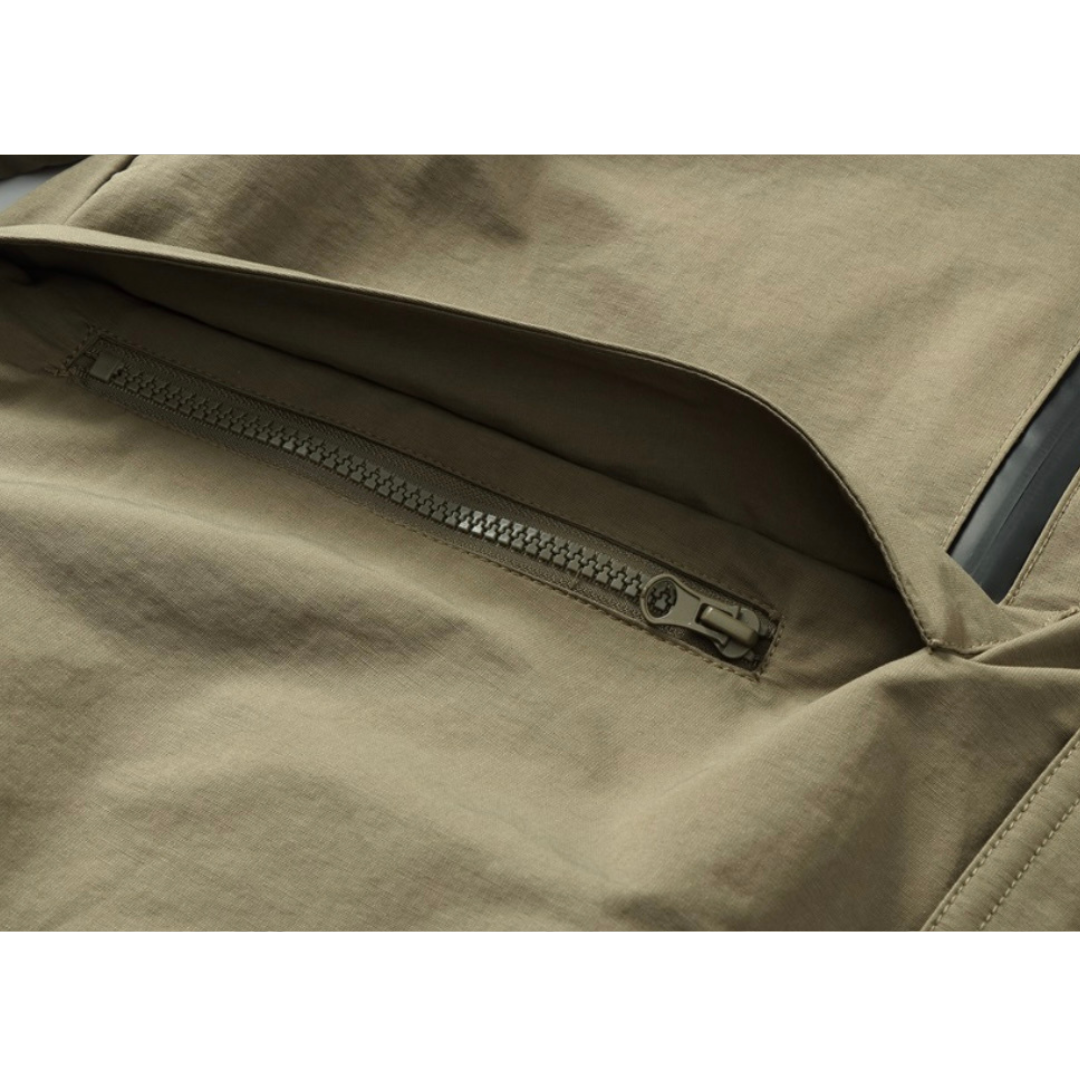 コットンナイロン　パテッド　フードジャケット　N927