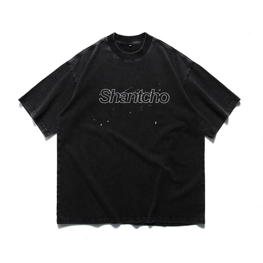 【Shantcho】ペイント　フェードTシャツ　 N337