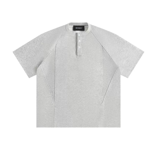 ストレッチポンチ　ヘンリーネック　Tシャツ　N1581