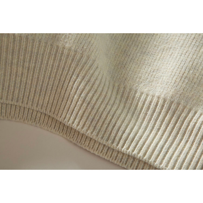 起毛天竺編み　ポロカラー　ニット　N903