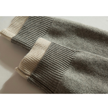 ミドルゲージニット　レイヤー　クルーネックカーディガン　N902