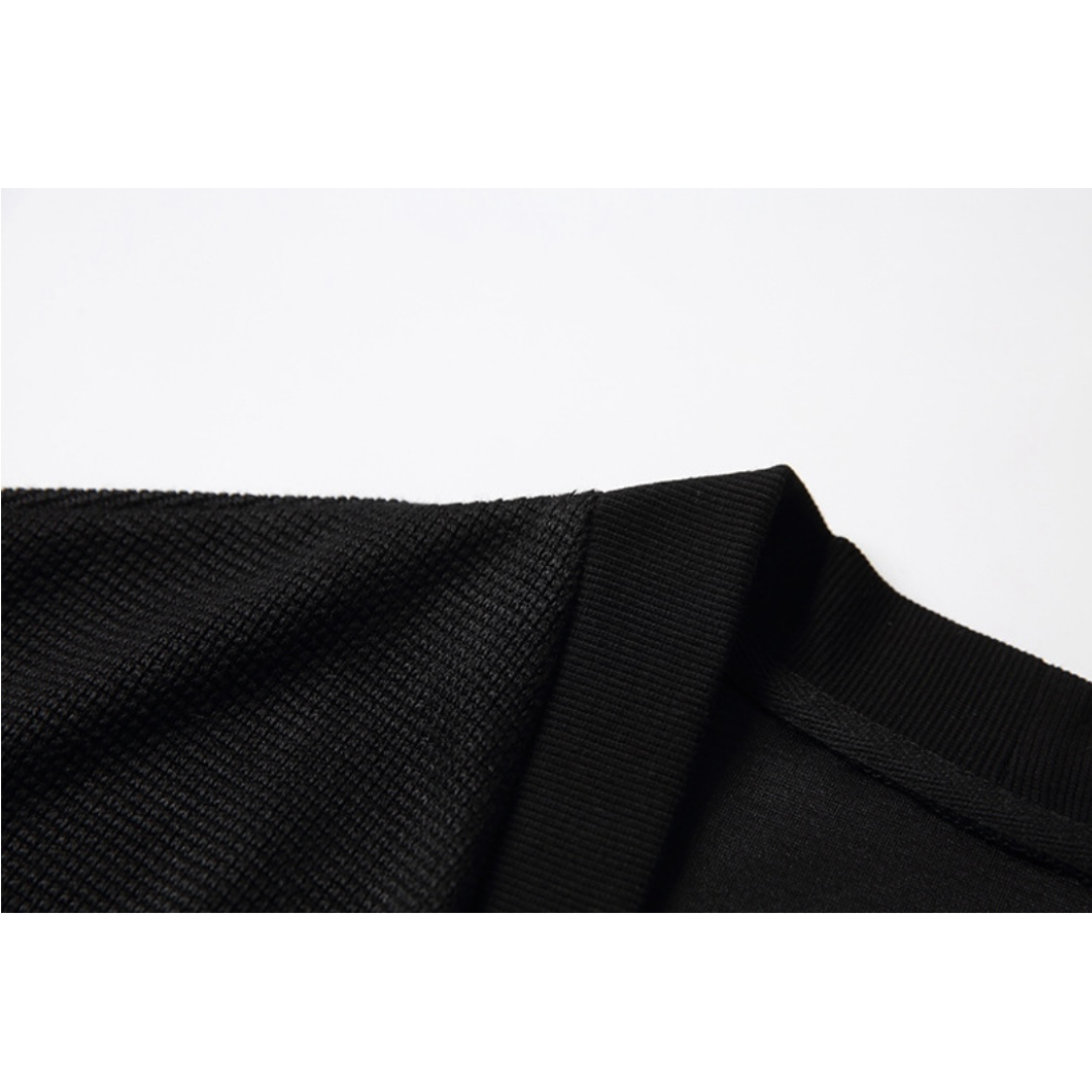 ストレッチポリエステル　ジップカーディガン　N1091