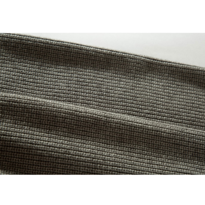 リブニット　スタンドカラー　ジップカーディガン　N891