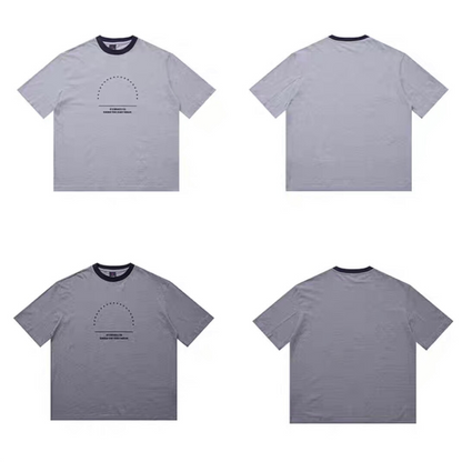 ★プリント　ミジンボーダー　Tシャツ　N157