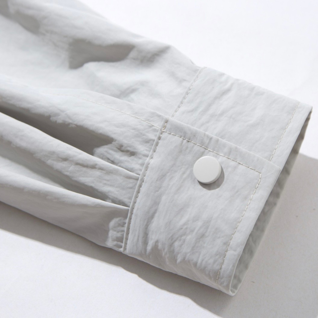 ナイロン　スナップボタン　シャツジャケット　N1236