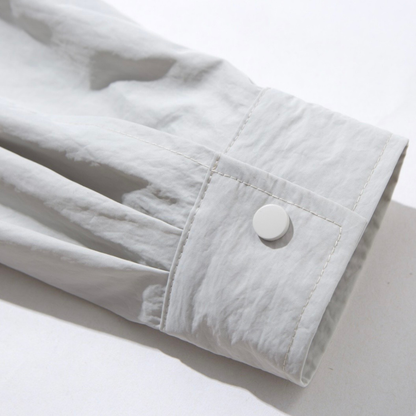 ナイロン　スナップボタン　シャツジャケット　N1236