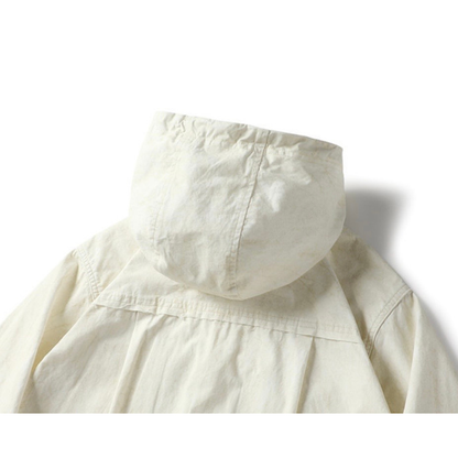 パッチワーク　フード　シャツジャケット　N1262