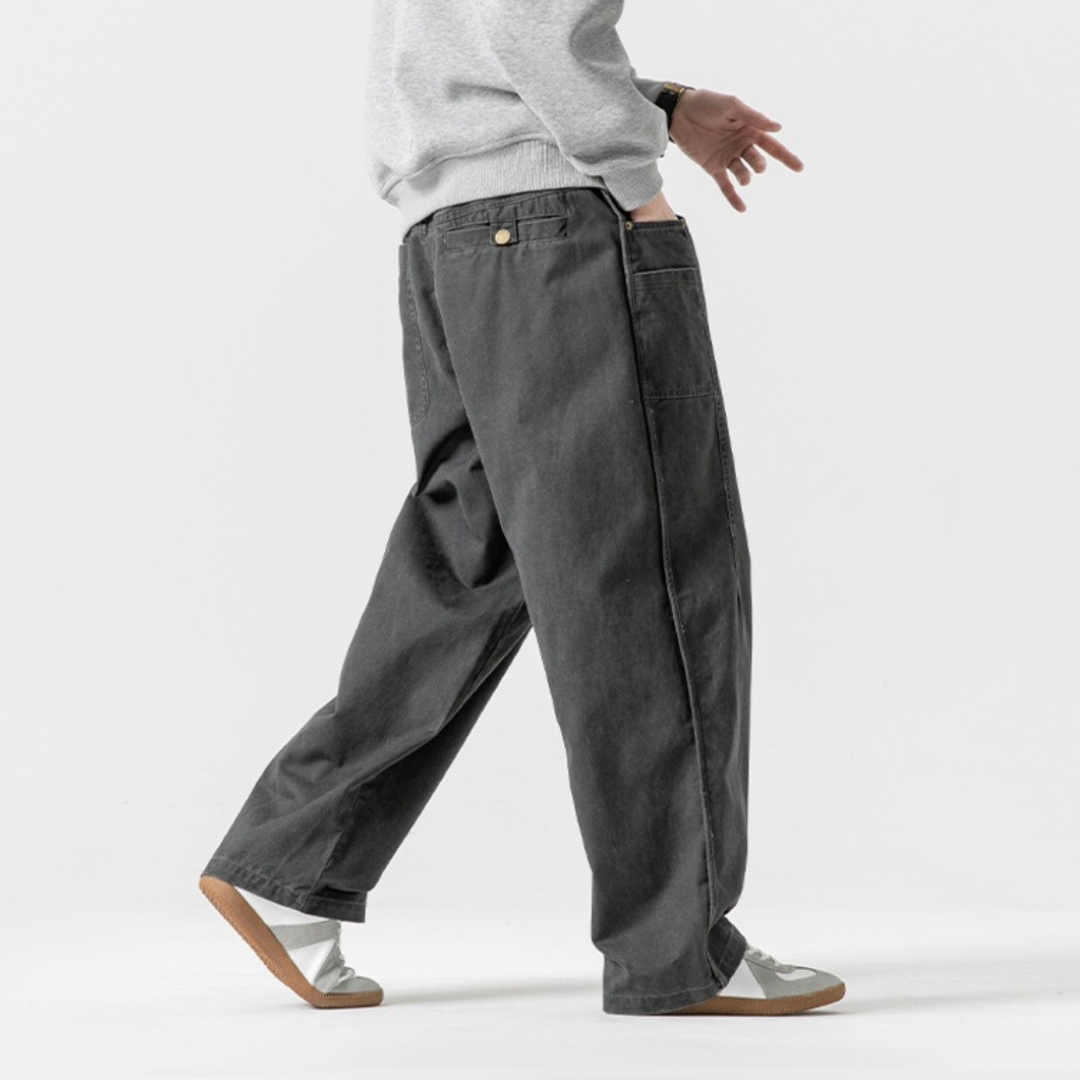 ステッチタック　チノ　ワイドパンツ　N1240