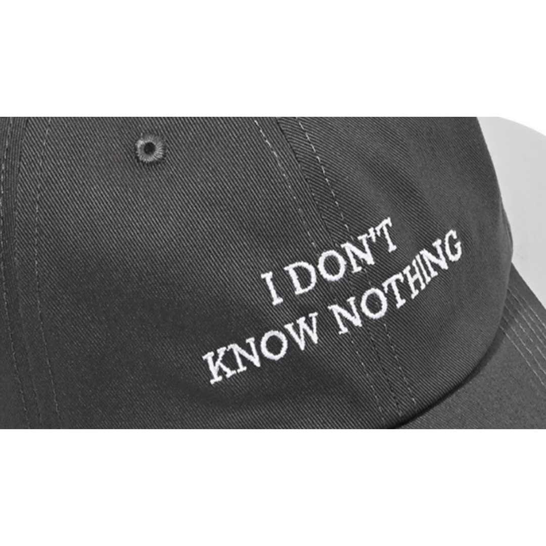 【I don't know】ロゴキャップ　N1300