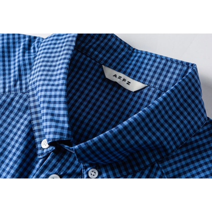 ブロード　ギンガムチェック　ボタンダウンシャツ　N1226