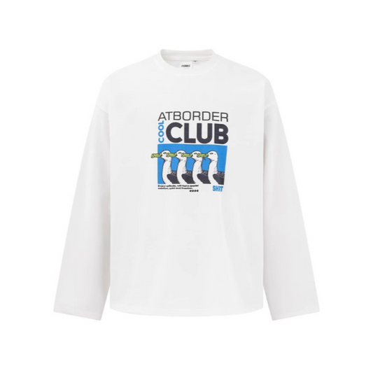 ダックプリント　長袖Tシャツ　N700