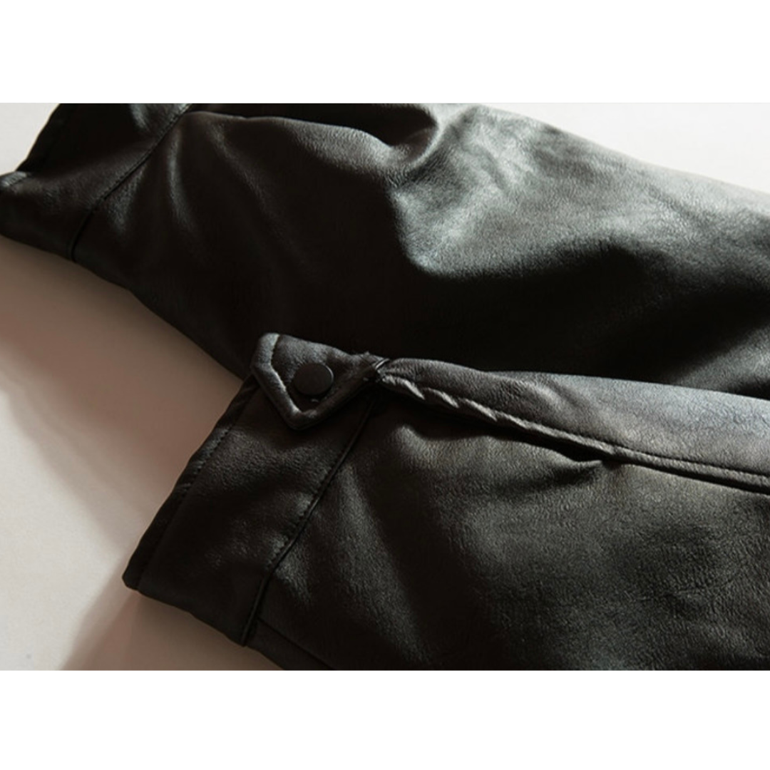 ダウンライナー　PUレザー　フライトジャケット　N816