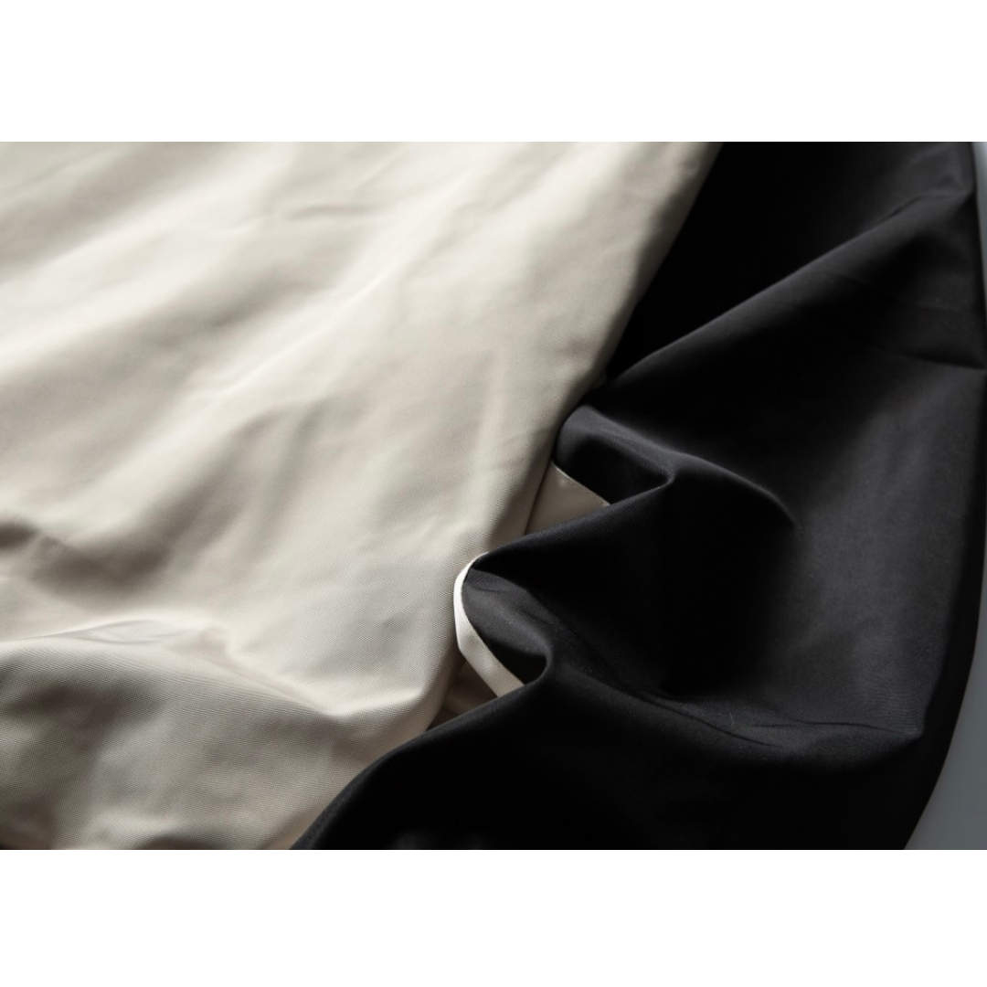 フリースライナー　バイカラー　フードジャケット　N896