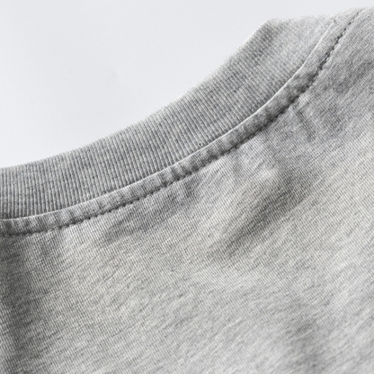 ヘンリーネック　ロングスリーブ　ワイドTシャツ　N214
