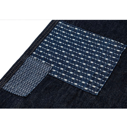 パッチリペア　デニム　ワイドパンツ　N1246