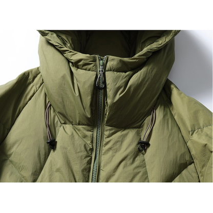 ホワイトダウン　ナイロン　フードジャケット　N955