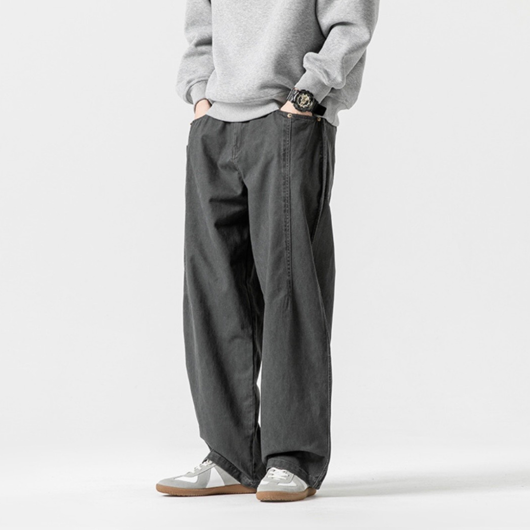 ステッチタック　チノ　ワイドパンツ　N1240