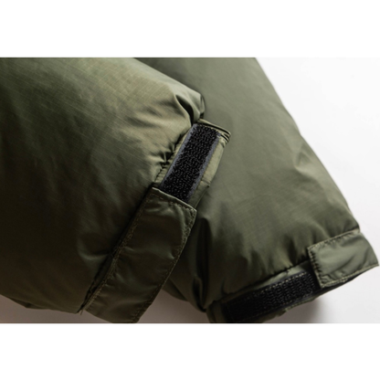 ナイロン　スラッシュポケット　ダウン　フードジャケット　N887