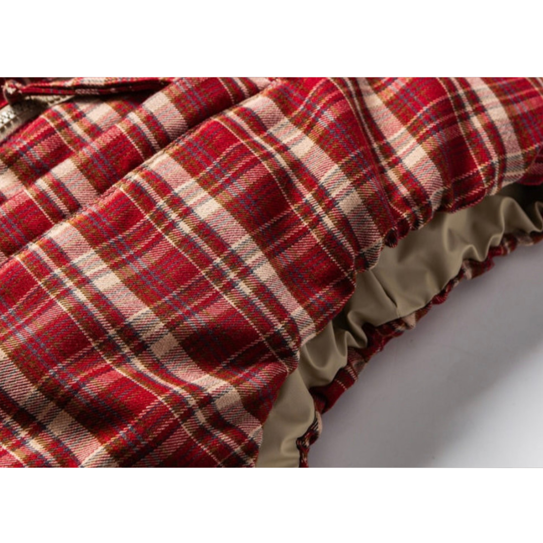 リバーシブル　スタンドカラー　パテッドベスト　N909