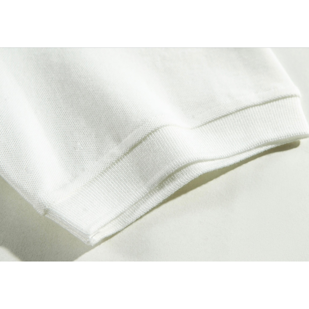 Cotton polyester wide polo shirt N400