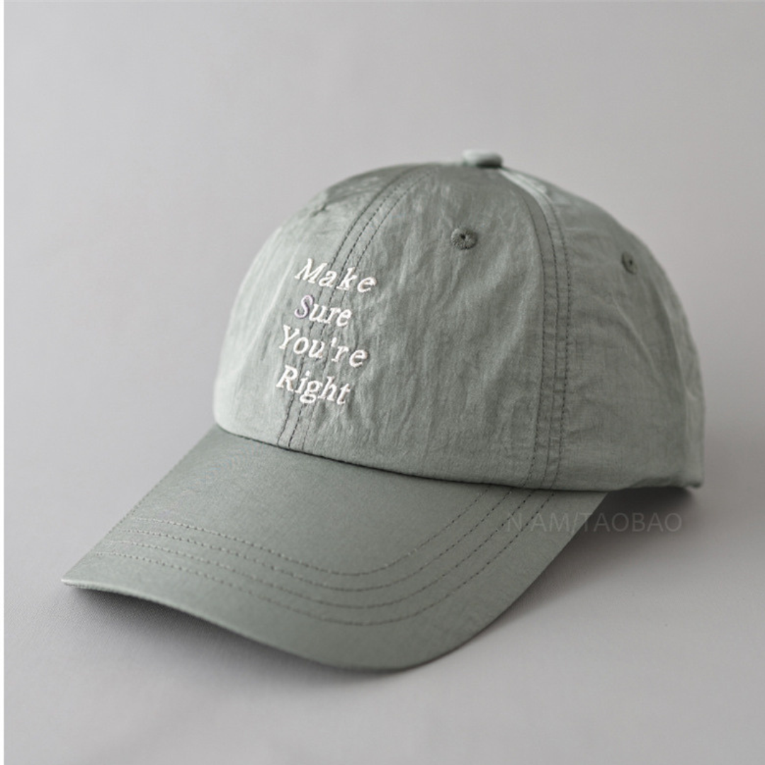 [Make sure you're right] 6 panel cap N476