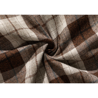 コットンポリ　ヘリンボンチェック　ネルシャツ　N1217