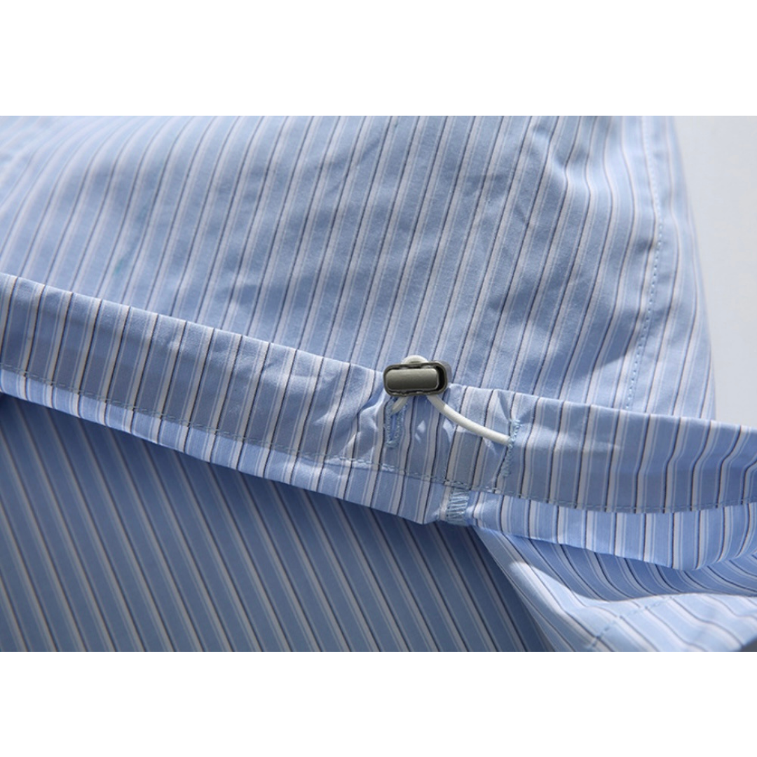 ポケット付き　バンドカラー　プルオーバーシャツ　N1089