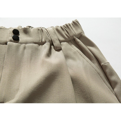 ストレッチ　タックワイド　イージーショートパンツ　N1558