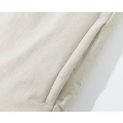 クルーネック　パテッド　ジップベスト　N906