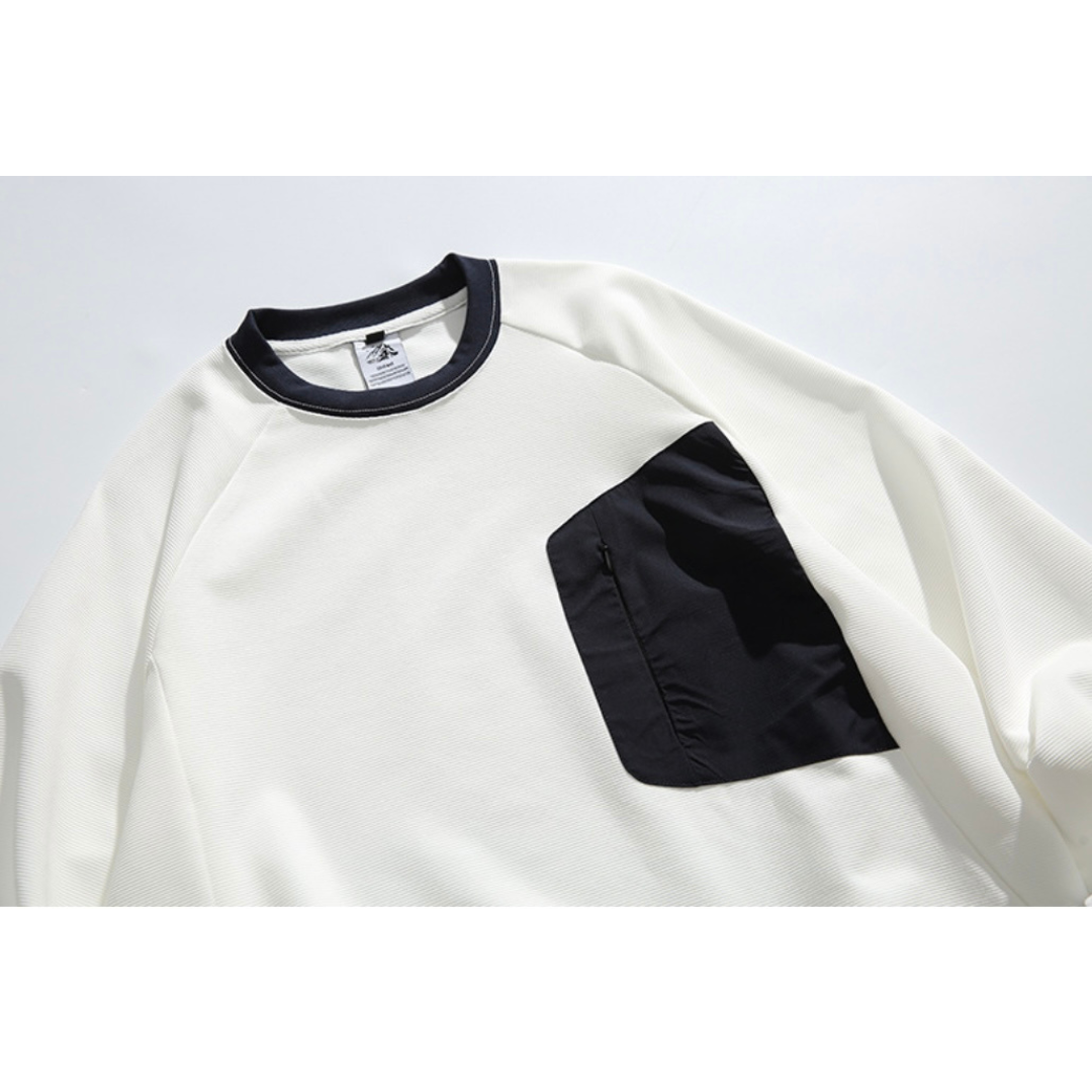 ストレッチ　バイカラー長袖Ｔシャツ　N1088