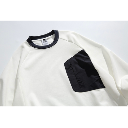 ストレッチ　バイカラー長袖Ｔシャツ　N1088