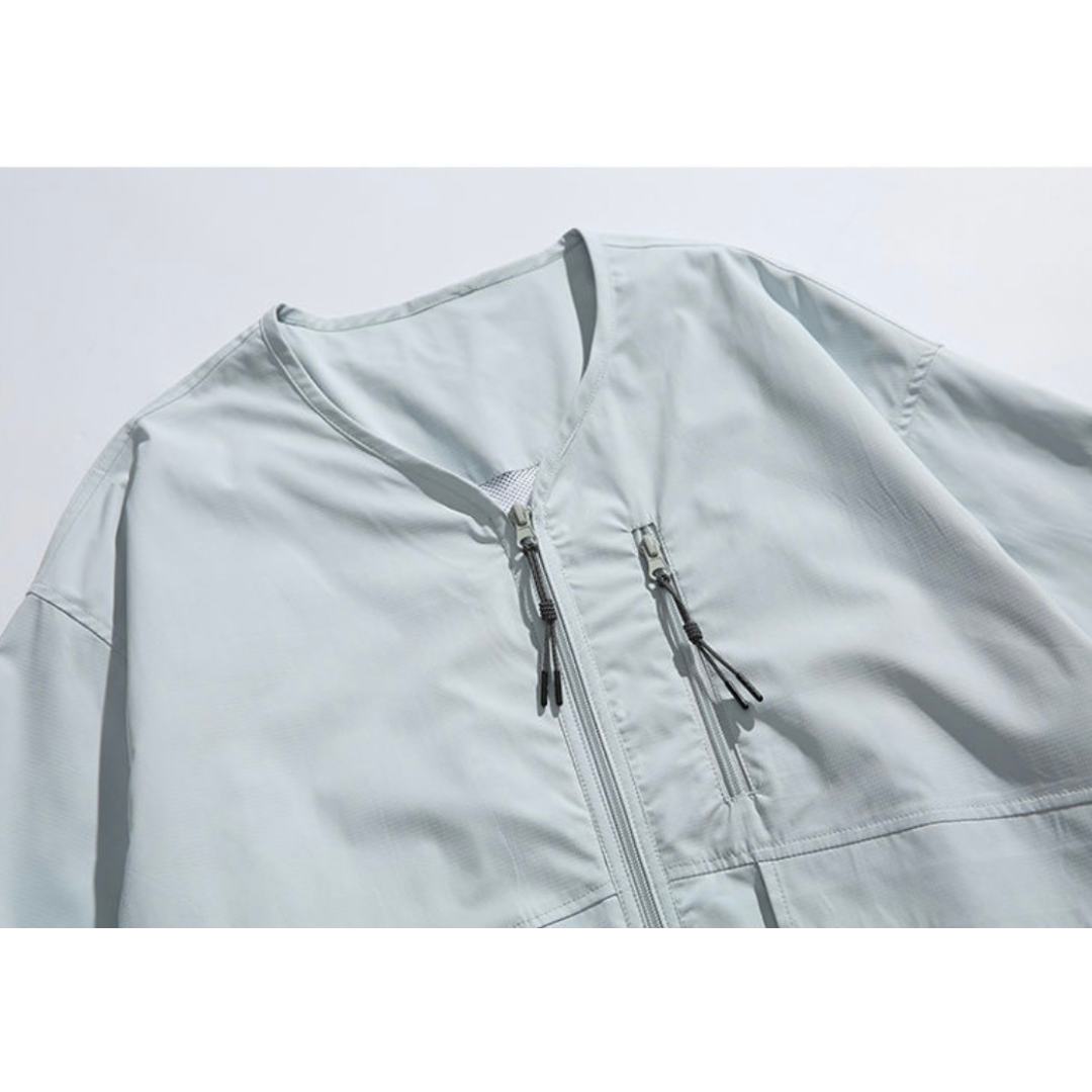 ポリエステル布帛　ユーティリティ　カーディガン　N1083