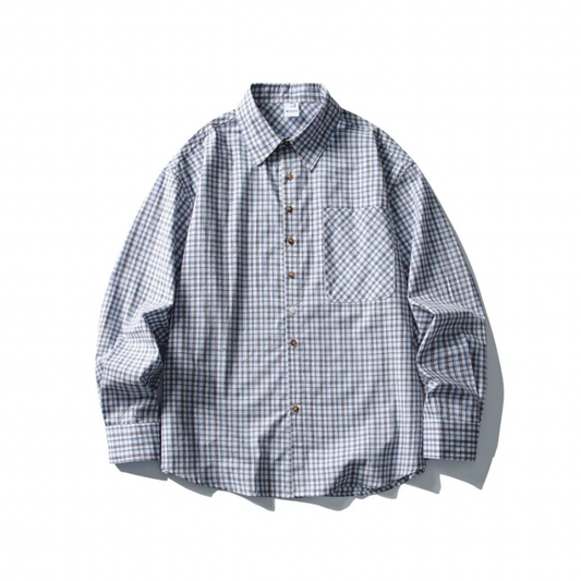 トラディショナルチェック　ブロードシャツ　N1059