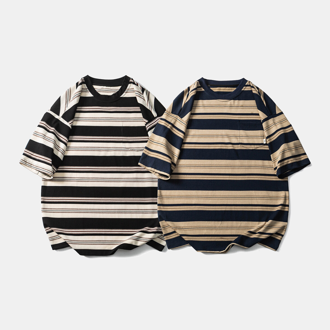 レトロボーダー　Tシャツ　N354