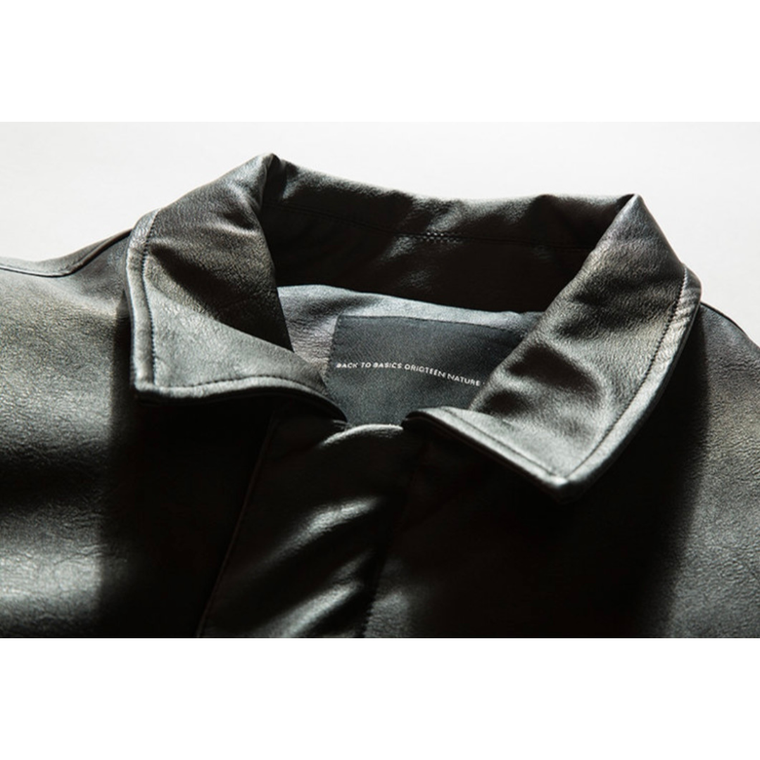 ダウンライナー　PUレザー　フライトジャケット　N816